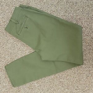Denim and Supply Ralph Lauren army green straight leg cotton pants women's sz 27
